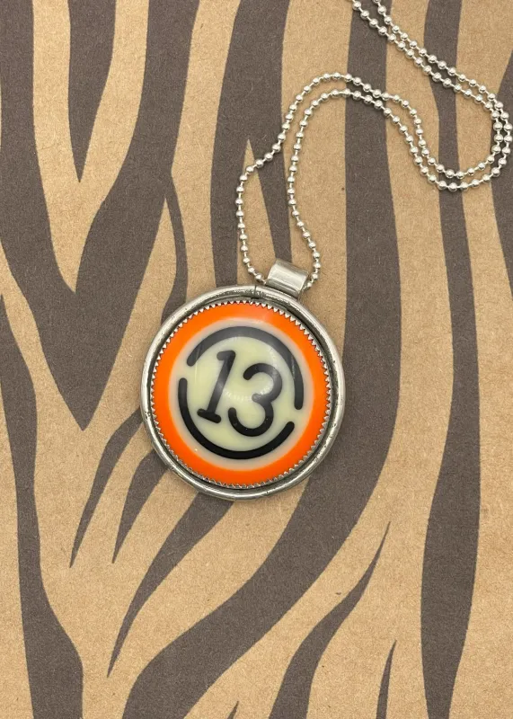 Billiard Ball #13 Pendant Necklace sold by Modcloth