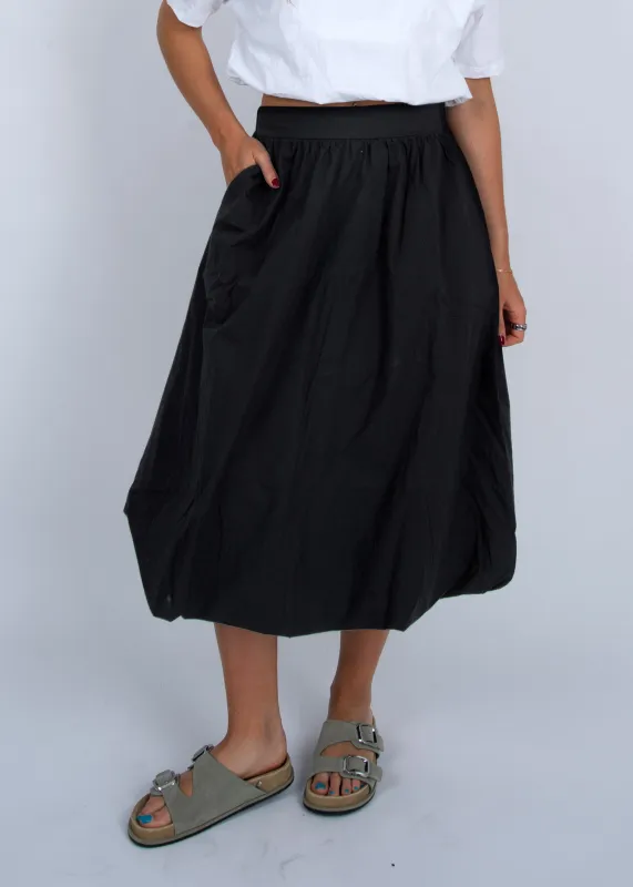Blurra Balloon Midi Skirt (2 colors) sold by Valencia Boutique