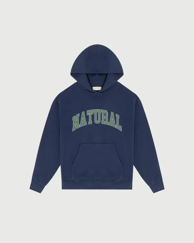 Natural Hoodie - Navy sold by Museum of Peace and Quiet