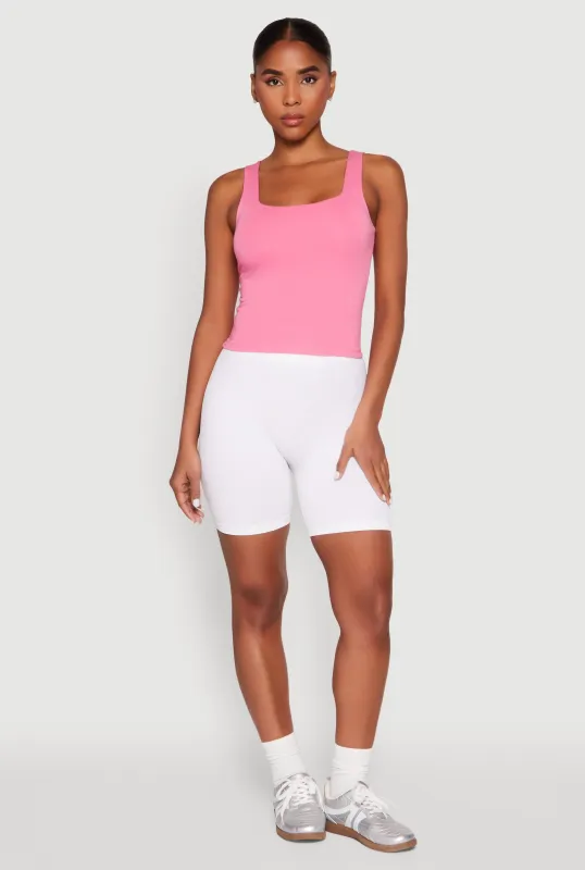 Double Layer Square Neck Tank Top sold by Rainbow