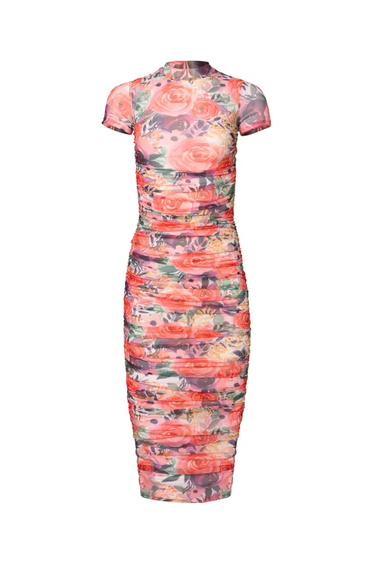 Brynn Short Sleeve Dress in Multicolor Floral - FINAL SALE sold by Ivy City Co