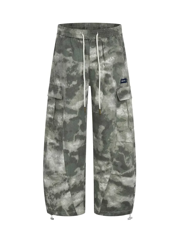 Camouflage Workwear Barrel Pants sold by Thesupermade