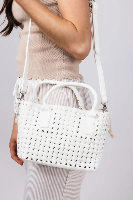 Woven Braided Beach Purse for Women in Ivory | 1500-IVORY sold by Glik’s
