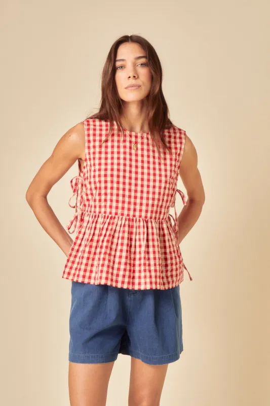 Red Gingham Swing Top sold by Nobody's Child