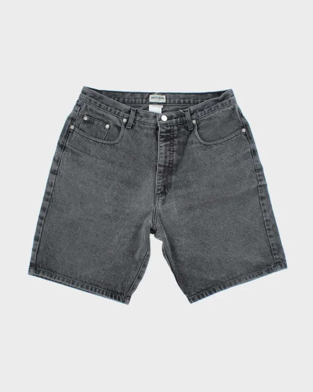 Vintage Y2K Guess Grey Wash Denim Shorts - W32 L9 sold by Rokit