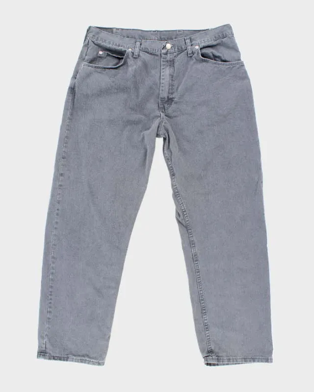 Vintage Wrangler Faded Grey Wash Relaxed Fit Jeans - W34 L28 sold by Rokit