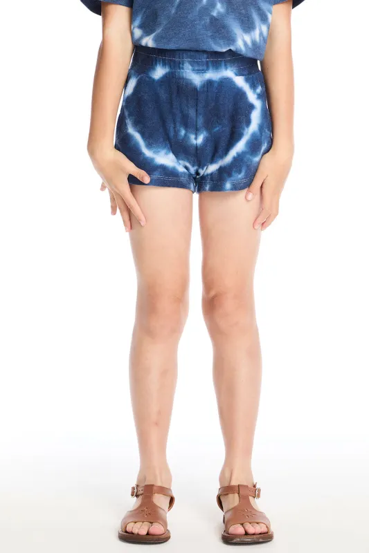 Jade Indigo Heart Shorts sold by Chaser