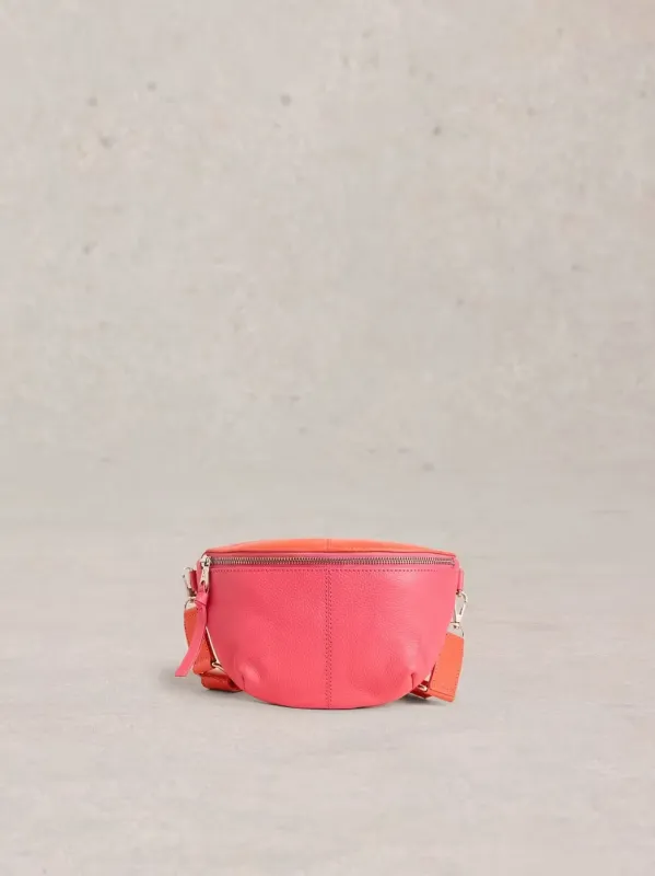 White Stuff Mini Sebby Leather Sling Bag - Pink Multi sold by Boutique with Grace