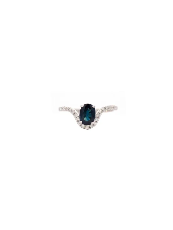 1.10ct Diamond 18K Gold Solitaire Ring sold by Wish Fine Jewelry