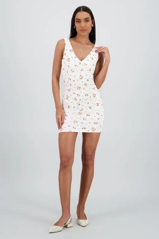 Vestido mini print flores sold by Shasa