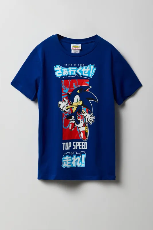T-shirt à imprimé Sonic Top Speed pour enfants sold by Urban Planet