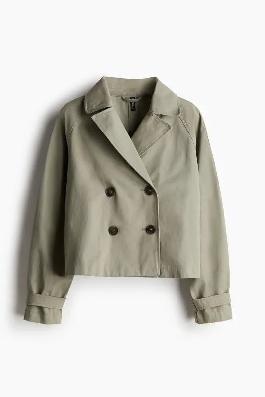 H & M - Short trench coat - Green sold by H&M