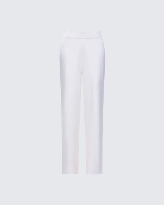 Sylvana Cream Knit Oversized Pants sold by Finesse