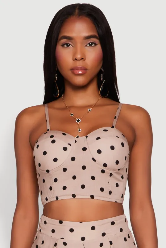 Polka Dot Bustier Top sold by Rainbow
