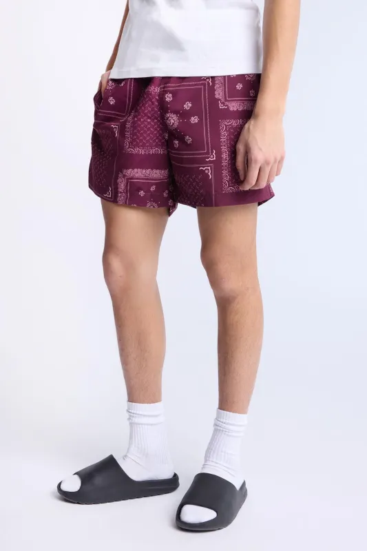 Bandana Printed 5.5" Swim Shorts sold by Bluenotes