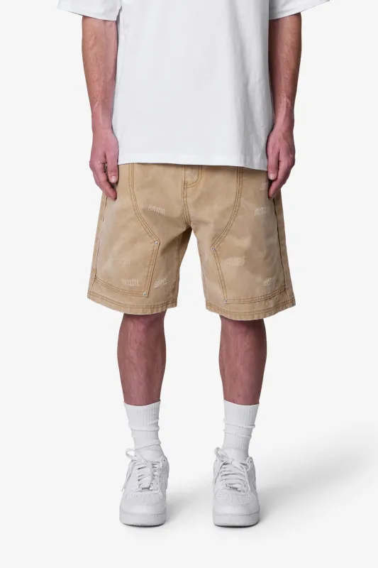 West Sands Denim Shorts - Tan sold by MNML
