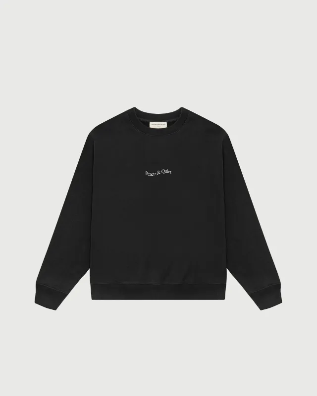 Wordmark Crewneck - Black sold by Museum of Peace and Quiet