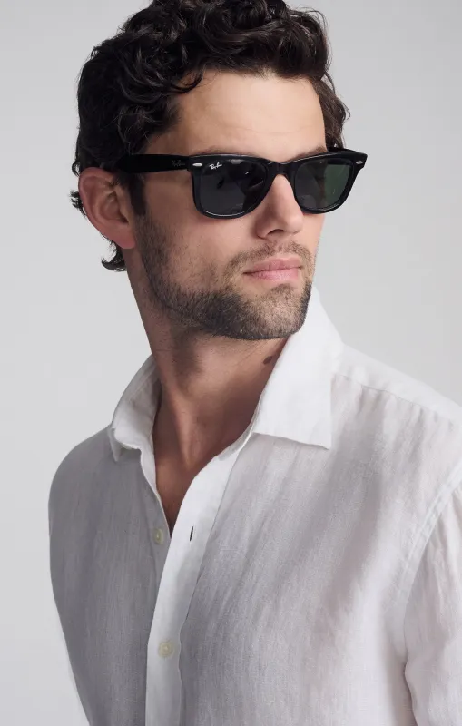 LINEN LONG SLEEVE BUTTON-UP SHIRT IN WHITE sold by Mavi