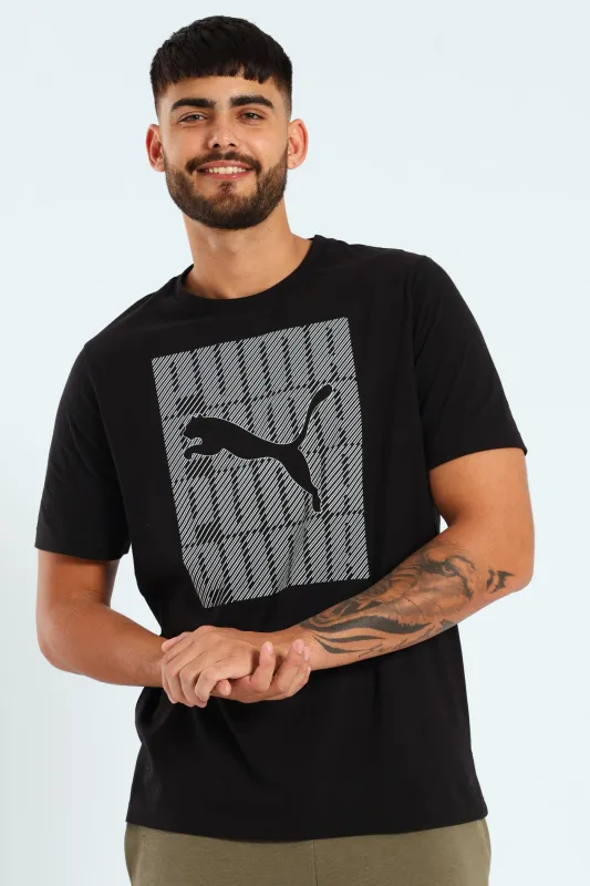 Graphics Wording Tee - Black sold by Edgars