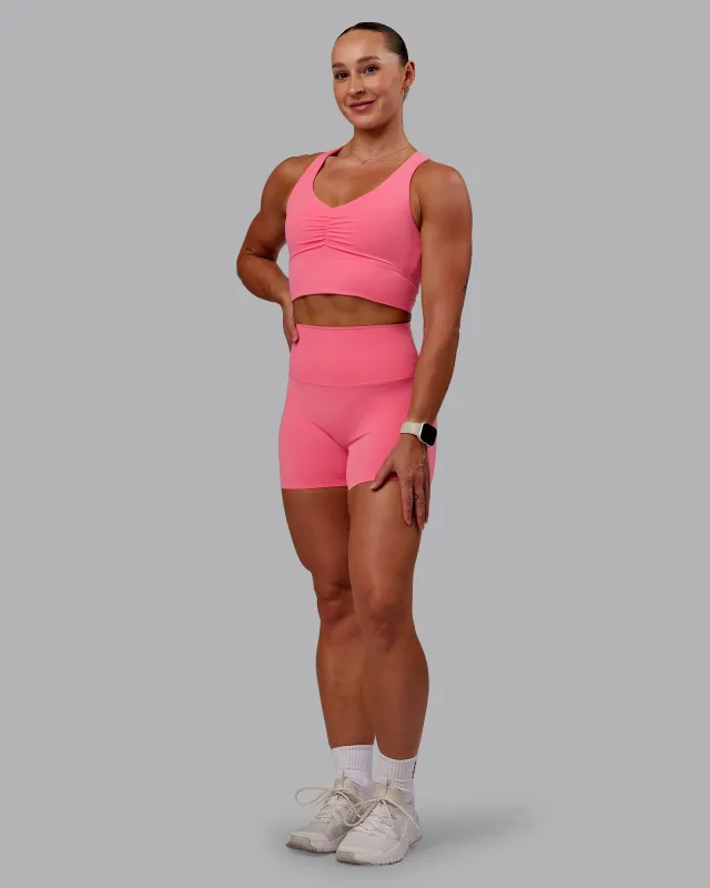 Elixir Ultra High-Rise 4" Short - Pink Lemonade sold by LSKD