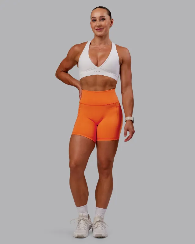 Fusion Ultra High-Rise 6" Short Pockets - Mandarin sold by LSKD