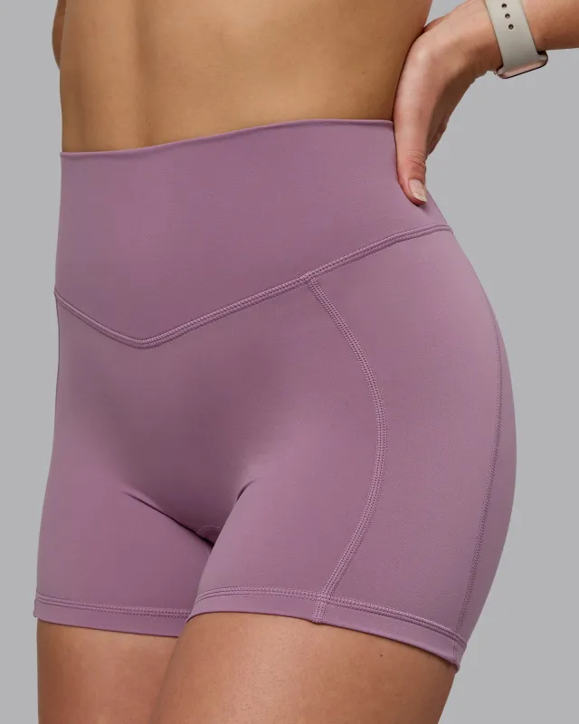 Blaze Ultra High-Rise 4" Short - Grape sold by LSKD