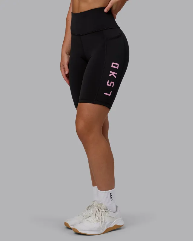 Rep Ultra High-Rise 9" Short Pockets - Black-Bubblegum sold by LSKD