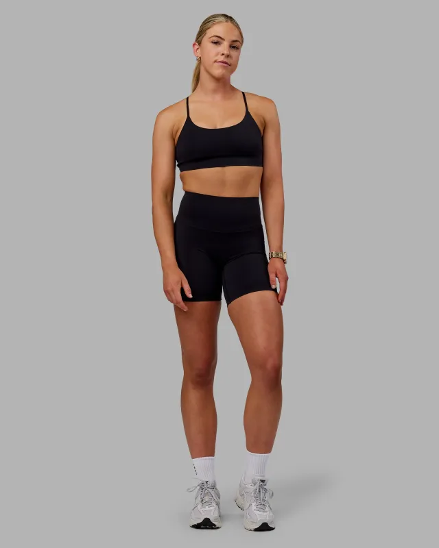 Elixir Ultra High-Rise Bonded Waistband 6" Short - Black sold by LSKD