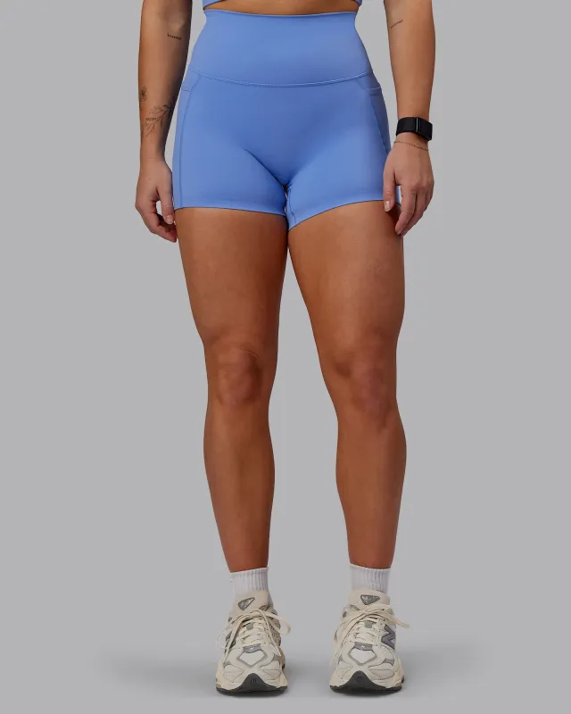 Elixir Ultra High-Rise 4" Short Pockets - Ultramarine sold by LSKD