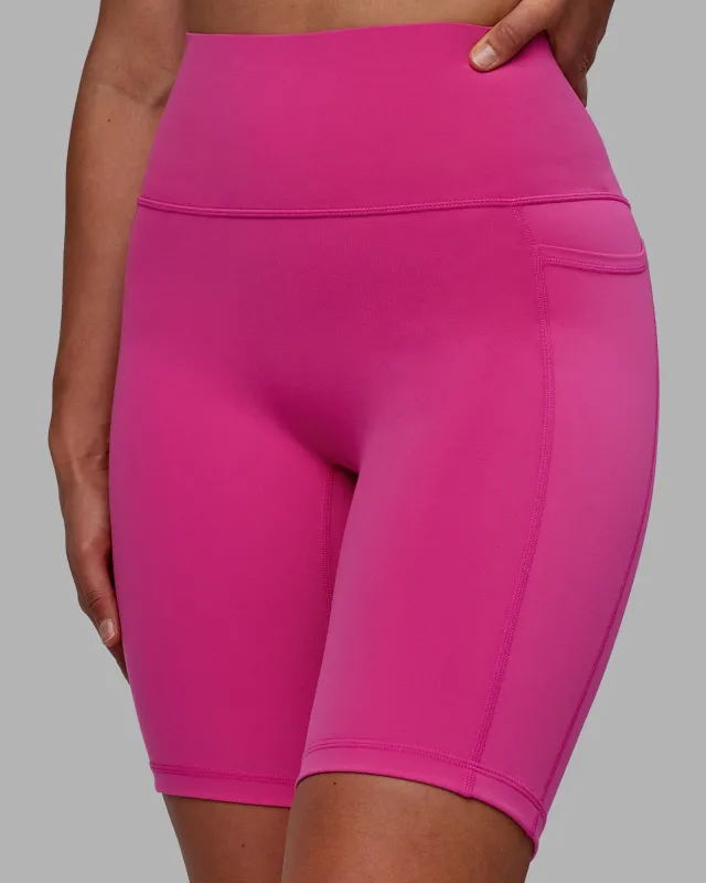 Fusion Ultra High-Rise 9" Short Pockets - Fuchsia Pink sold by LSKD
