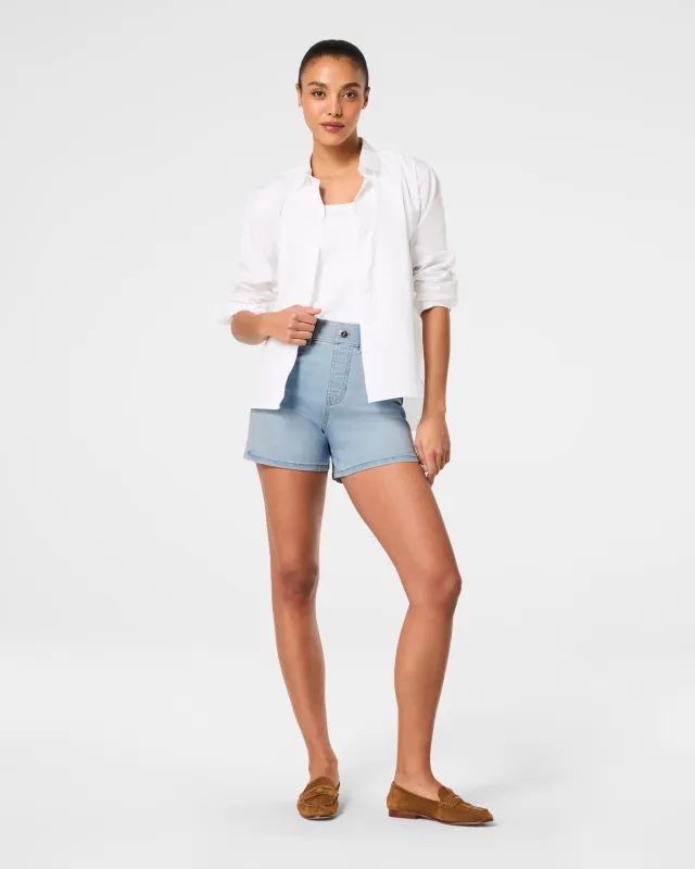SPANXshape™ EveryWear Jean Short, 5", Tidal Blue sold by SPANX