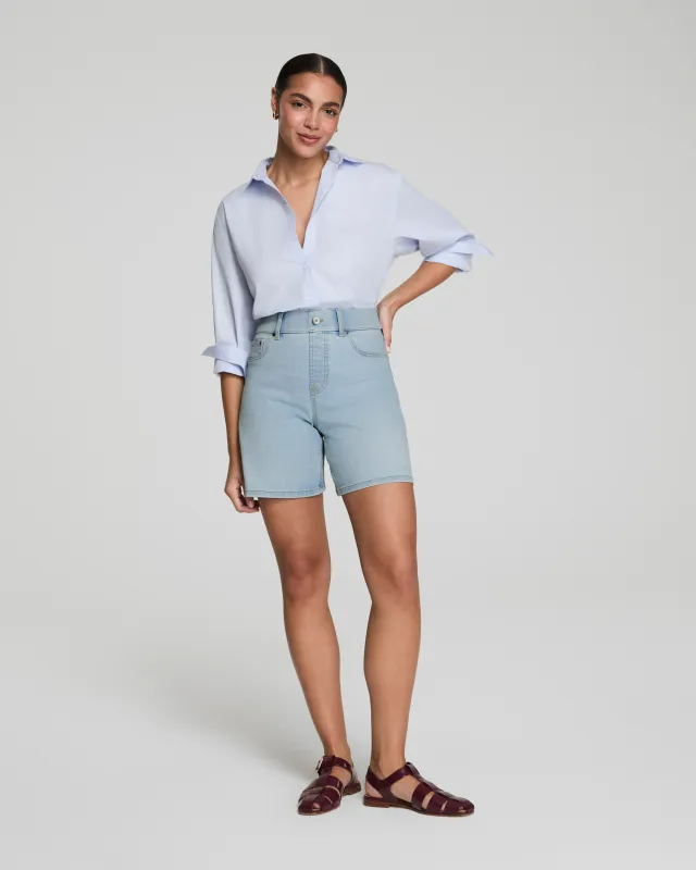 SPANXshape™ EveryWear Jean Short, 7", Tidal Blue sold by SPANX