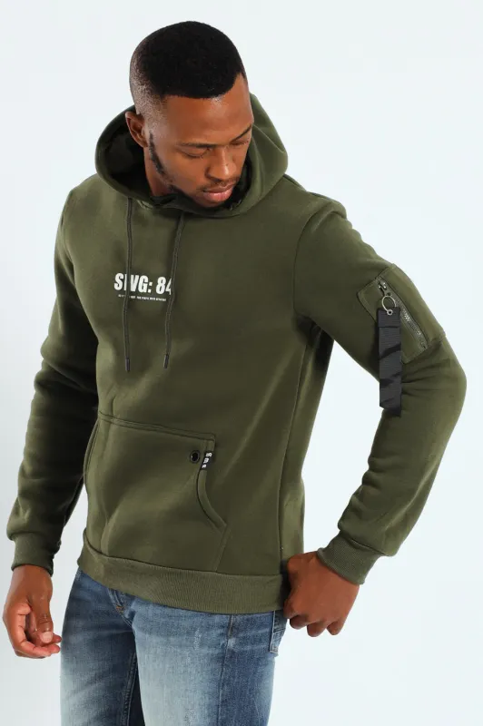 Long Sleeve Utility Fleece Hoody - Fatigue sold by Edgars