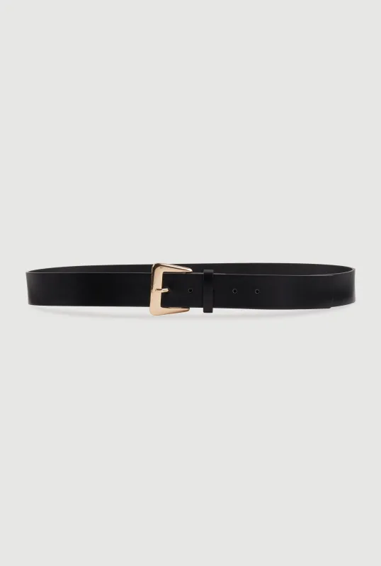 Plus Size Metallic Buckle Belt sold by Rainbow
