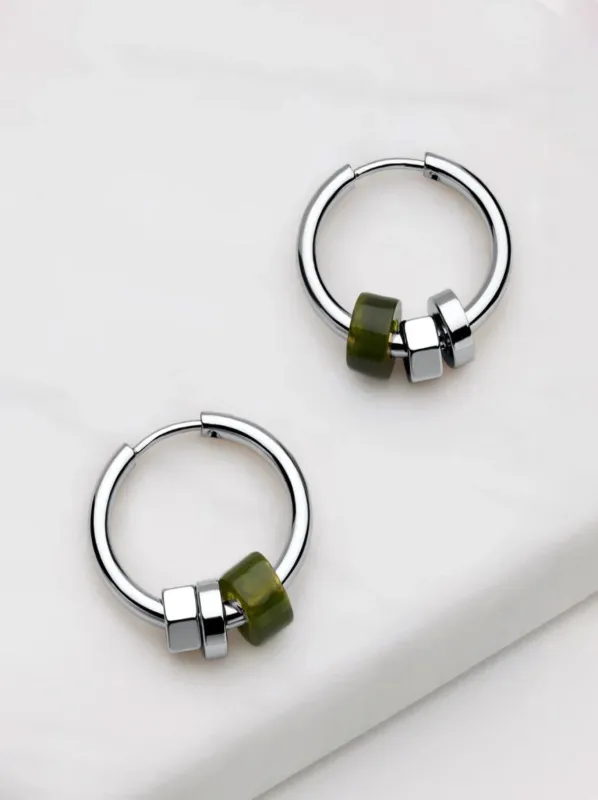 ZAFINO AMINA HOOP SILVER sold by ENNI