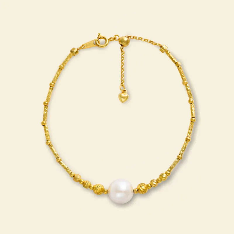 Golden AAAA Pearl Bracelet sold by Jescojes