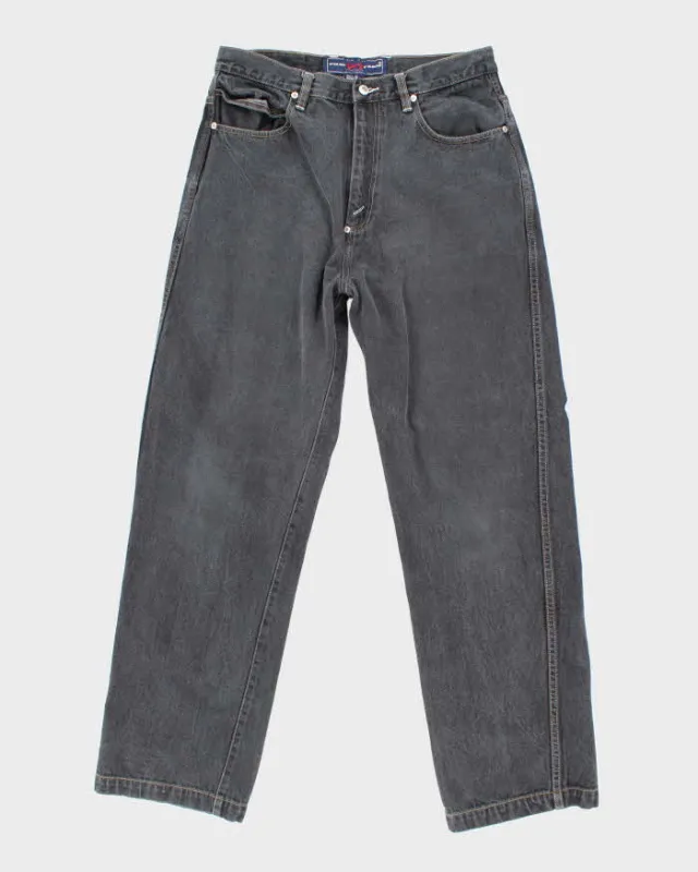 Vintage 2000's Phat Farm Wide Leg Grey Wash Jeans - W32 L31 sold by Rokit