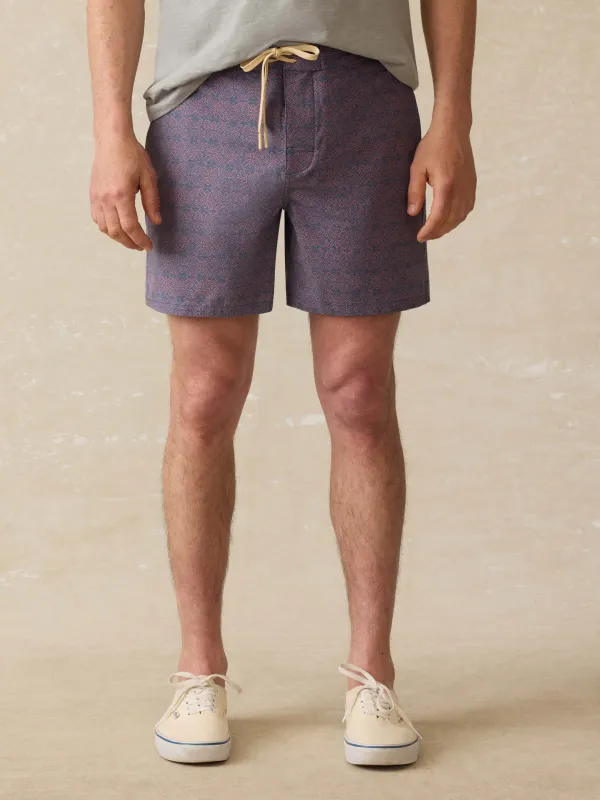Biarritz Boardshort - Dusk Rose Medallion sold by Faherty