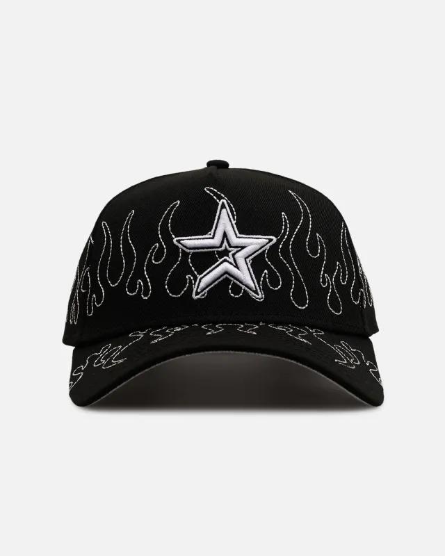 New Era Houston Astros 'Outline Flames' 9FORTY A-Frame Snapback Black sold by Culture Kings
