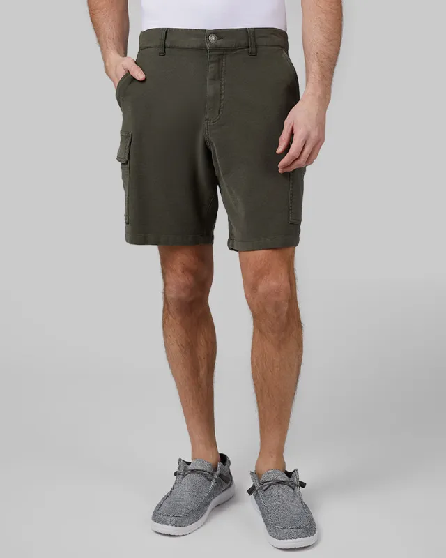 MEN'S STRETCH COMFORT "SWEATPANT" CARGO SHORT sold by 32 Degrees