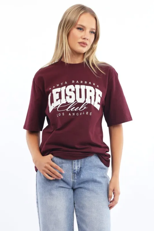 Red Graphic Tee Short Sleeve sold by Ally Fashion