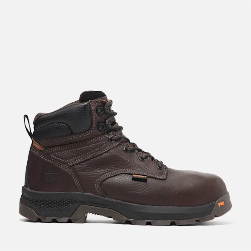 Timberland Men's TiTAN EV 6" Composite Toe Work Boot in Brown sold by Timberland