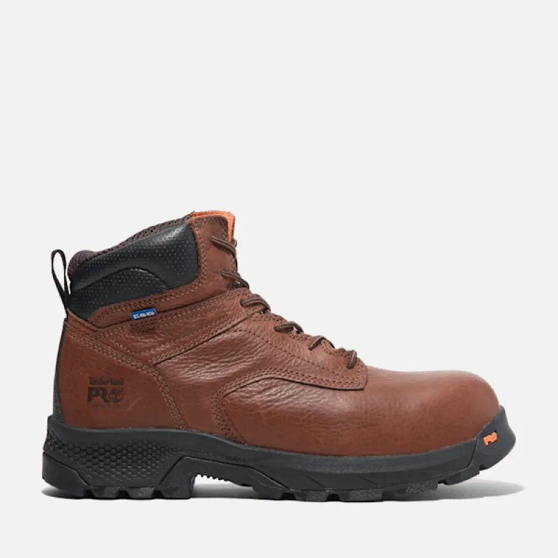 Timberland Men's TiTAN EV 6" Composite Toe Work Boot in Brown sold by Timberland