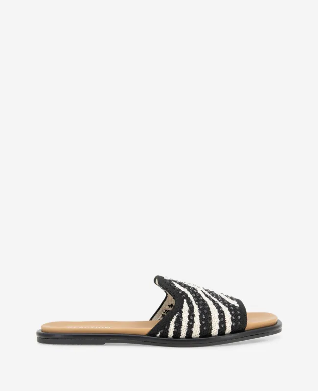 REACTION - Warmth Zebra Print Knit Sandal sold by Kenneth Cole