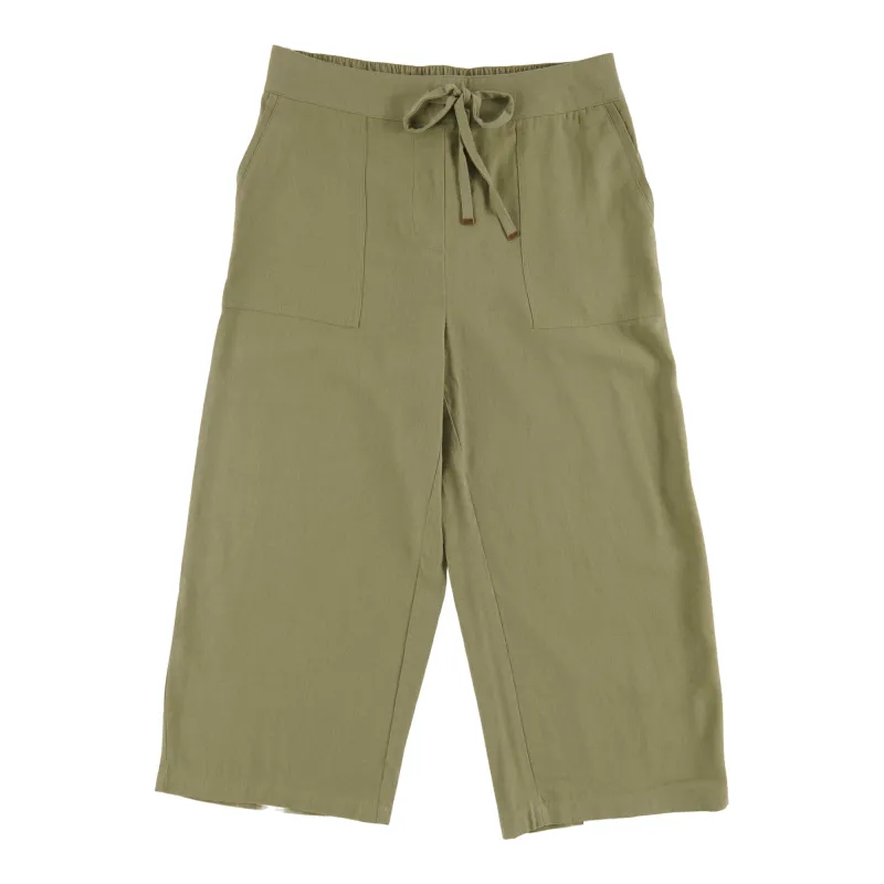 mySTYLE Women's Cropped Linen Blend Pants sold by Giant Tiger