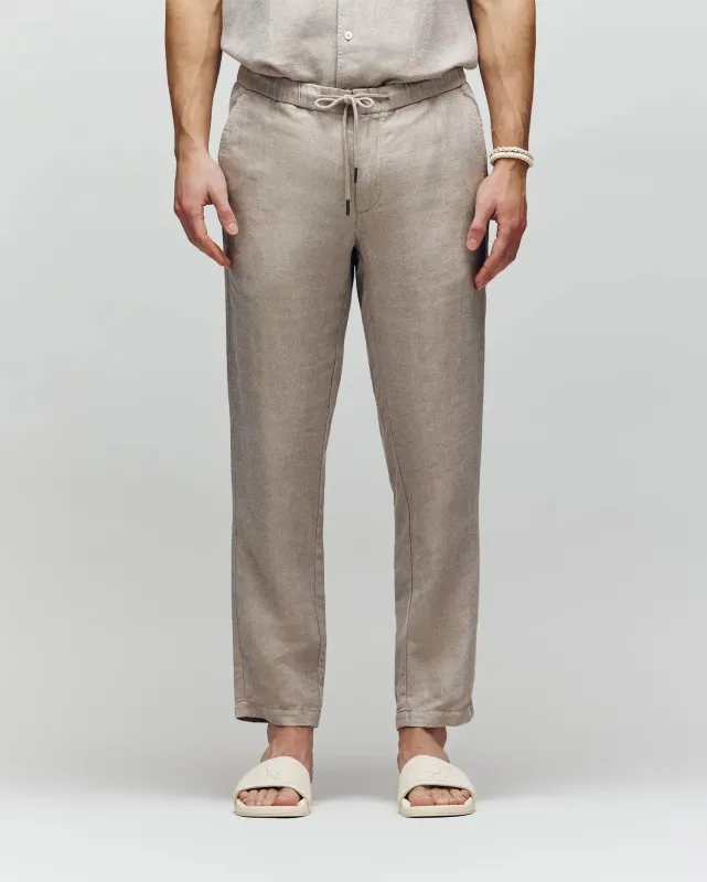 MENS FATE LINEN DRAWSTRING PANT - B6P471C200 sold by Psycho Bunny