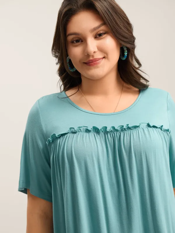 Supersoft Cotton Wood Ear Edge Top sold by Bloomchic
