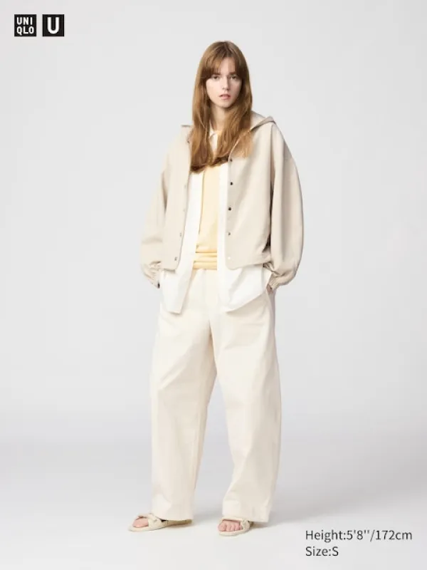 Uniqlo - Easy Hose (curved Fit) - Naturfarben sold by Uniqlo