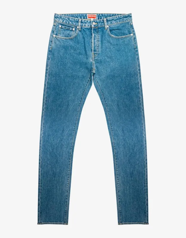 Kenzo Light Blue Bara Slim Fit Jeans sold by Zoo Fashions