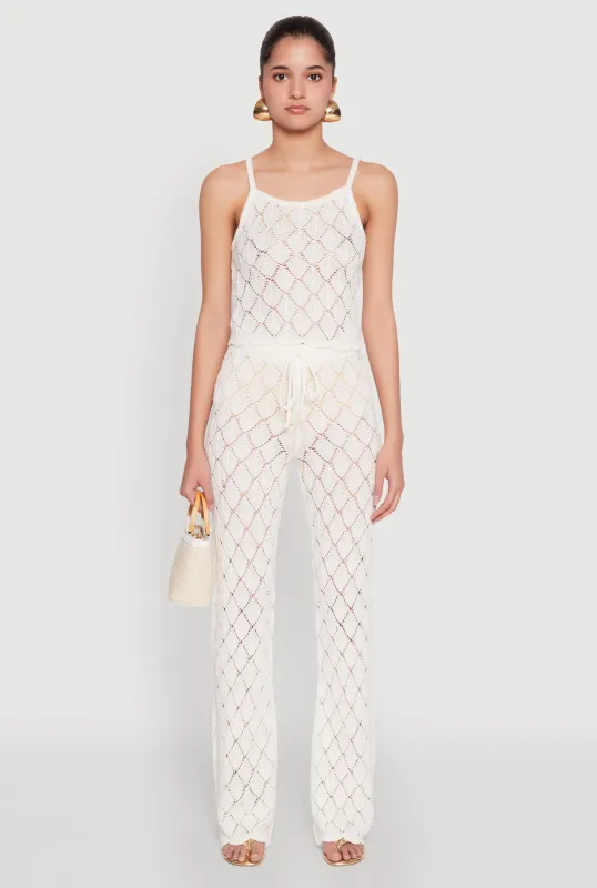 Crochet Diamond Knit Pants sold by Rainbow
